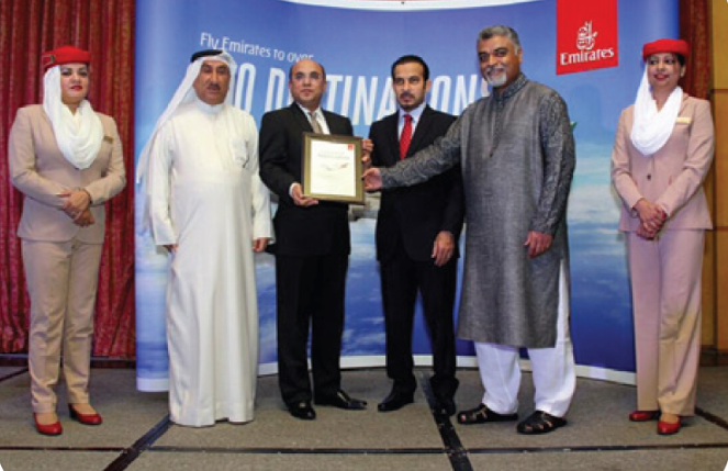Award Received from Emirates