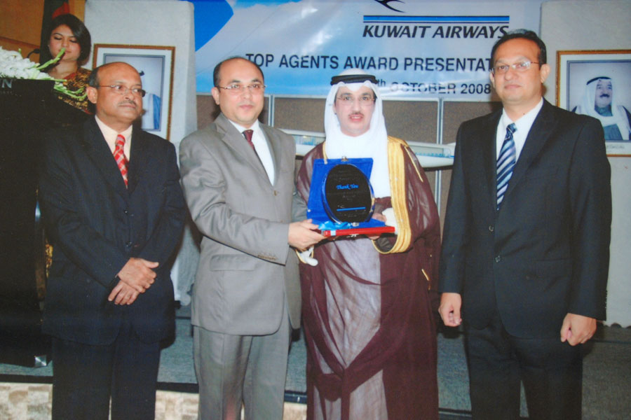 Top Agent Award Received from Kuwait Airways